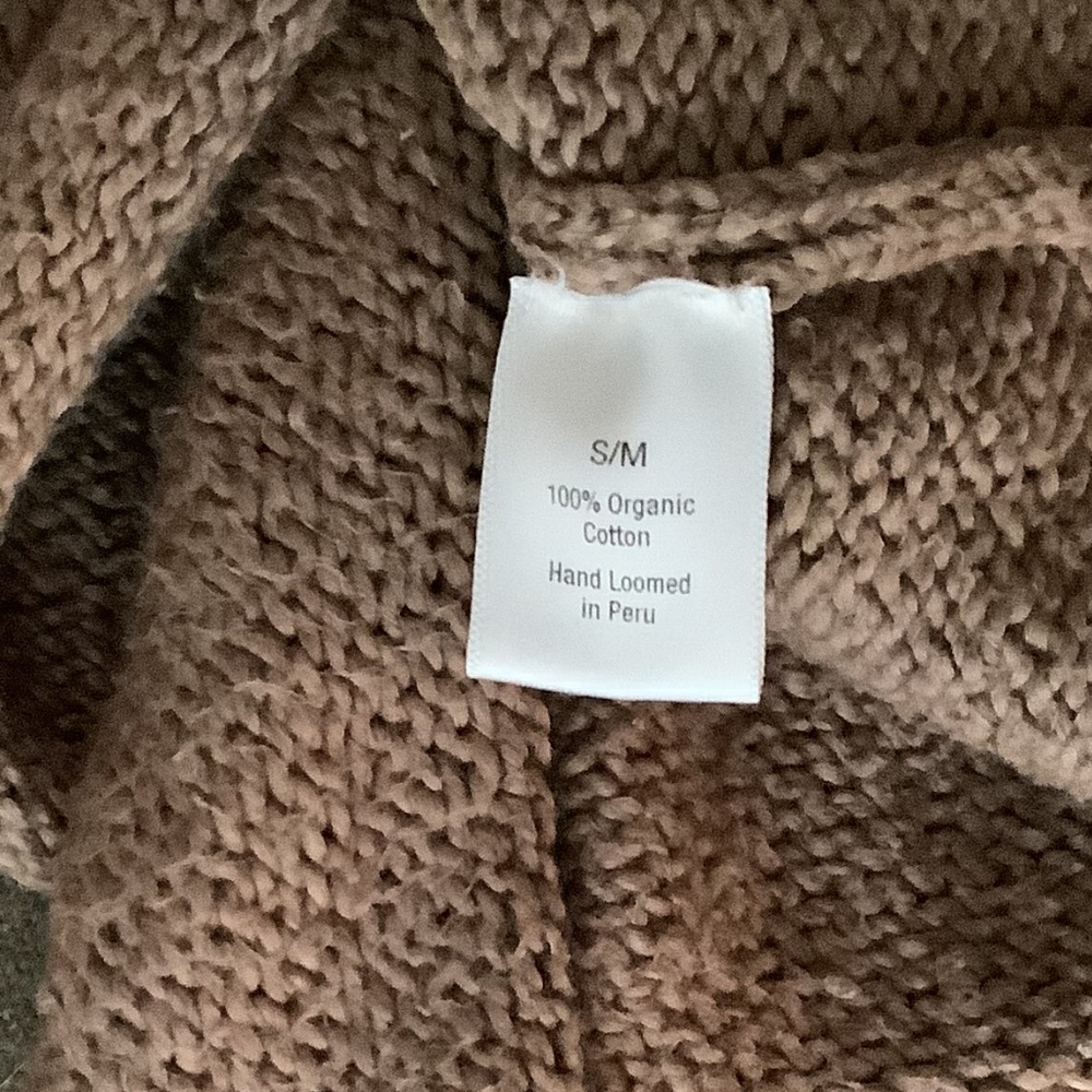 Wol Hide Loose Pullover Cotton Sweater in Mushroom - Picture 6 of 11